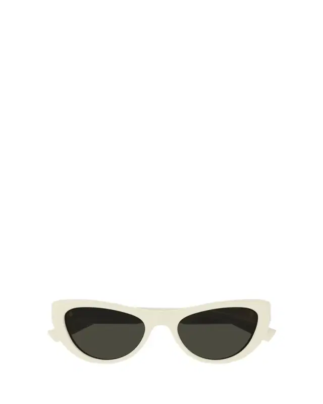 Saint Laurent Sleek Logo Plastic Cat-Eye Sunglasses