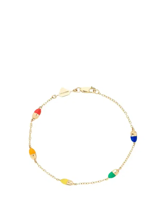 14K Yellow Gold Pill By-The-Yard Bracelet
