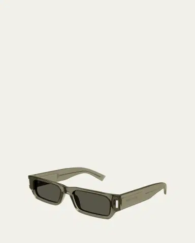 Saint Laurent Men's SL 660 Acetate Rectangle Sunglasses | Thumbnail 2