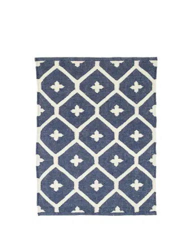 Annie Selke Elizabeth Navy Handwoven Indoor/Outdoor Rug, 8'x 10' | Thumbnail 1 Annie Selke Elizabeth Navy Handwoven Indoor/Outdoor Rug, 8'x 10' | Thumbnail 1