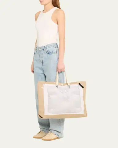 Maison Margiela Trompe L'oeil Glam Slam Tote Bag | Thumbnail 5 Maison Margiela Trompe L'oeil Glam Slam Tote Bag | Thumbnail 5