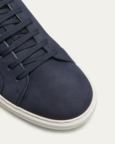 Brunello Cucinelli Men's Nubuck Calfskin Low-Top Sneakers | Thumbnail 5 Brunello Cucinelli Men's Nubuck Calfskin Low-Top Sneakers | Thumbnail 5