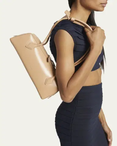 Alaïa Le Teckel Medium Shoulder Bag in Goatskin | Thumbnail 17