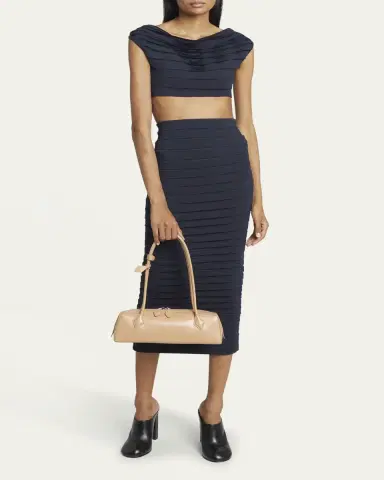 Alaïa Le Teckel Medium Shoulder Bag in Goatskin | Thumbnail 20