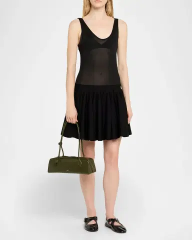 Alaïa Le Teckel Medium Shoulder Bag in Goatskin | Thumbnail 37