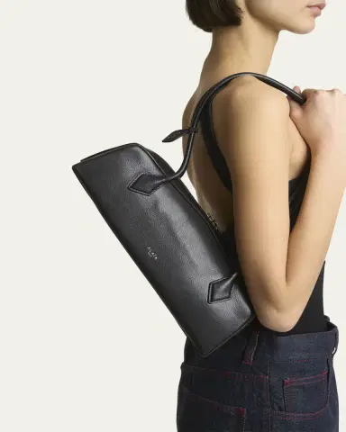 Alaïa Le Teckel Medium Shoulder Bag in Goatskin | Thumbnail 8