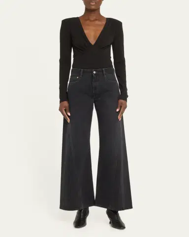 Livy Archer Deep V-Neck Empire Bodysuit | Thumbnail 2