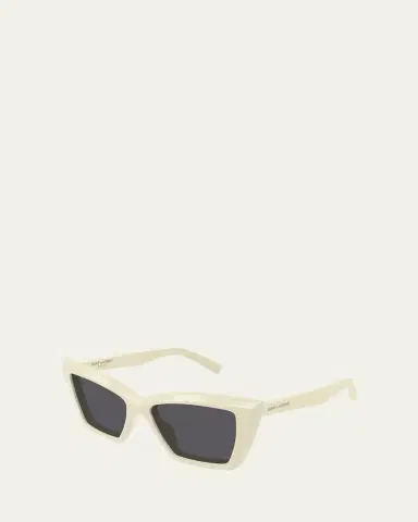 Saint Laurent Beveled Acetate Cat-Eye Sunglasses | Thumbnail 3 Saint Laurent Beveled Acetate Cat-Eye Sunglasses | Thumbnail 3
