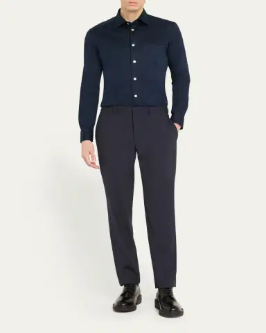 Kiton Men's Nerano Pocket Sport Shirt | Thumbnail 2 Kiton Men's Nerano Pocket Sport Shirt | Thumbnail 2