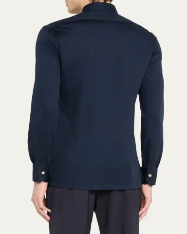 Kiton Men's Nerano Pocket Sport Shirt | Thumbnail 3 Kiton Men's Nerano Pocket Sport Shirt | Thumbnail 3