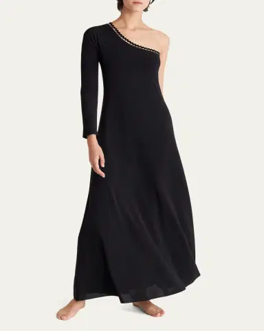 Eres Play One-Shoulder Ric Rac-Trim Long Dress | Thumbnail 2