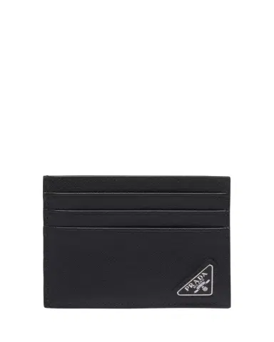 Prada Men's Saffiano Leather Logo Card Case | Thumbnail 1