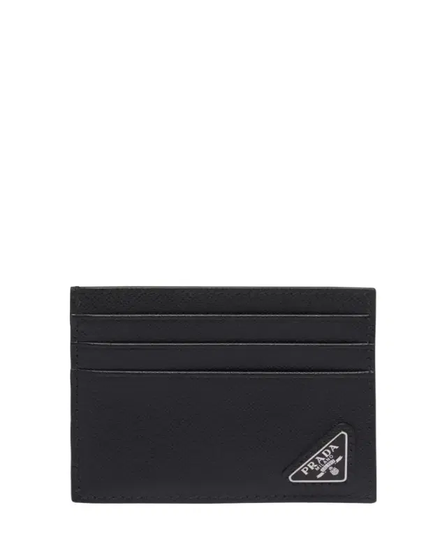 Prada Men's Saffiano Leather Logo Card Case