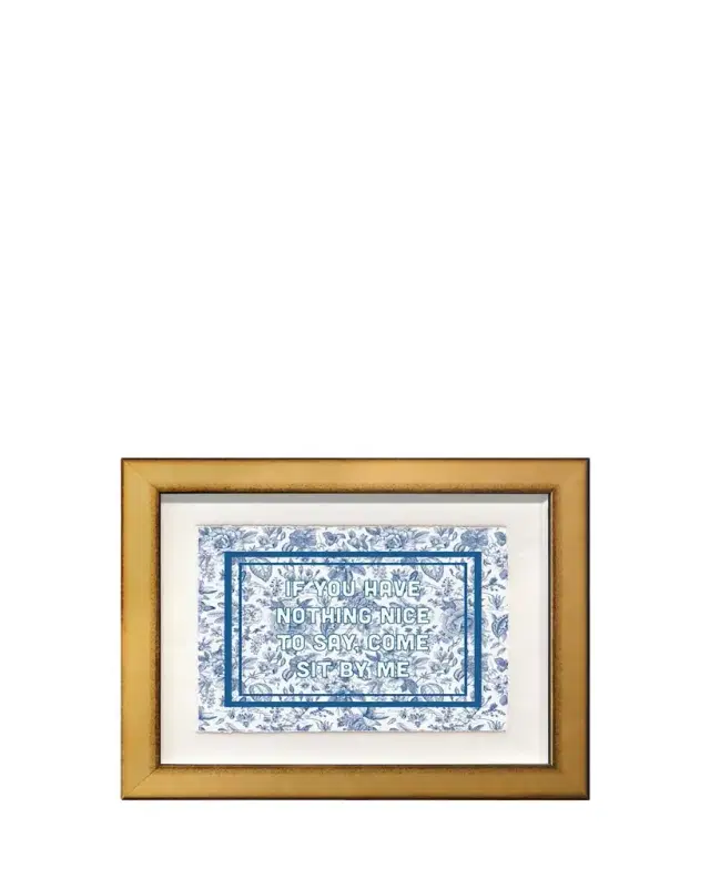 Nick Mele Fine Art Text J "Nothing Nice" Art Print by Nick Mele