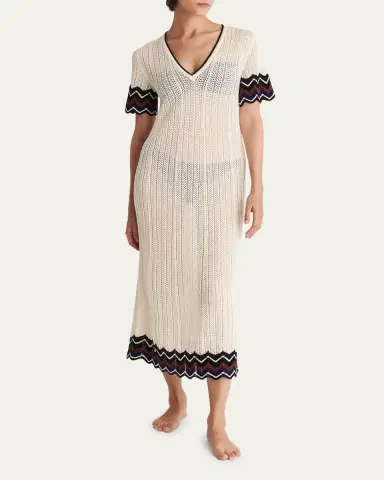 Eres Luna Chevron Striped Knit Maxi Dress | Thumbnail 2