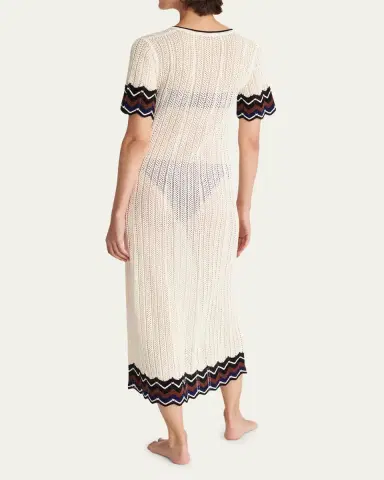 Eres Luna Chevron Striped Knit Maxi Dress | Thumbnail 3