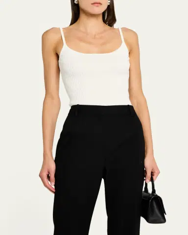 Courrèges Logo Ribbed Knit Tank Top | Thumbnail 20