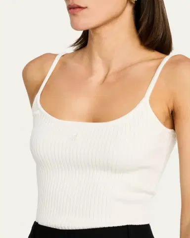 Courrèges Logo Ribbed Knit Tank Top | Thumbnail 21