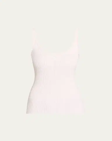 Courrèges Logo Ribbed Knit Tank Top | Thumbnail 22