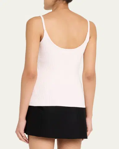 Courrèges Logo Ribbed Knit Tank Top | Thumbnail 24