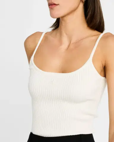 Courrèges Logo Ribbed Knit Tank Top | Thumbnail 31