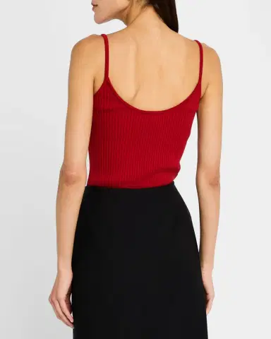 Courrèges Logo Ribbed Knit Tank Top | Thumbnail 37