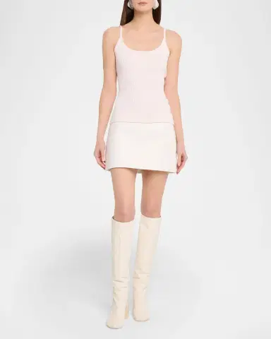 Courrèges Logo Ribbed Knit Tank Top | Thumbnail 40