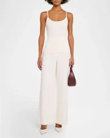 Courrèges Logo Ribbed Knit Tank Top | Thumbnail 44