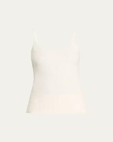 Courrèges Logo Ribbed Knit Tank Top | Thumbnail 50