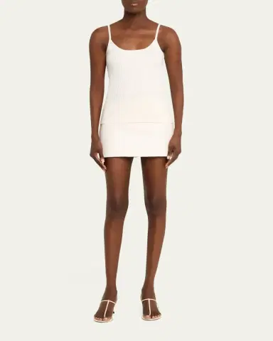 Courrèges Logo Ribbed Knit Tank Top | Thumbnail 51