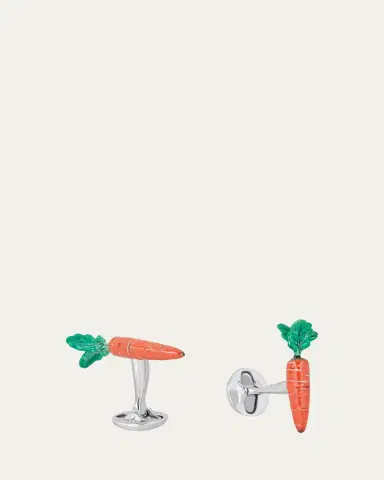 Fils Unique Men's Carrots Enamel Cufflinks | Thumbnail 3