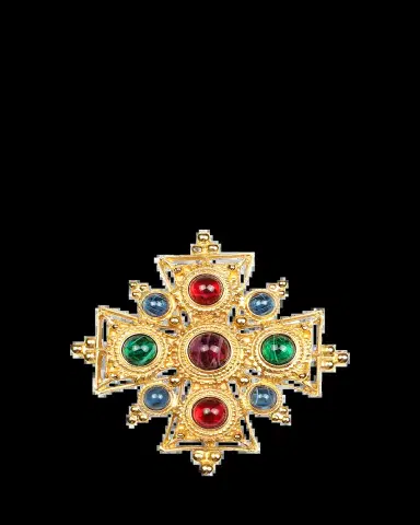 ben-amun Multicolor Cross Brooch | Thumbnail 2