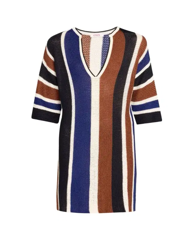 Diego Striped Knit Mini Dress