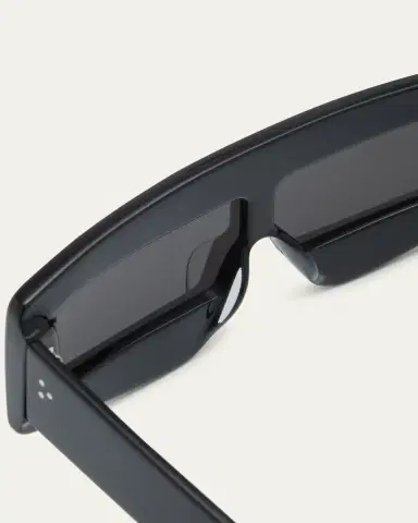 Rick Owens Men's Phleg Acetate Rectangle Sunglasses | Thumbnail 4 Rick Owens Men's Phleg Acetate Rectangle Sunglasses | Thumbnail 4