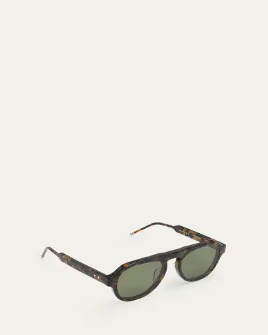 Thom Browne Men's Acetate Oval Sunglasses | Thumbnail 2