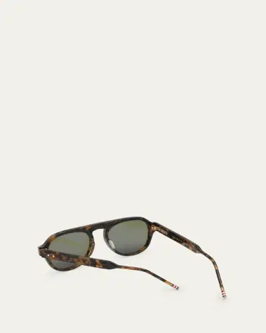 Thom Browne Men's Acetate Oval Sunglasses | Thumbnail 3