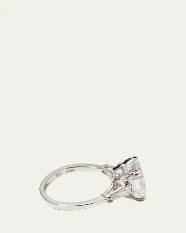 FANTASIA by DESERIO 4.5 TCW 14k White Gold Asscher Cubic Zirconia Ring | Thumbnail 3