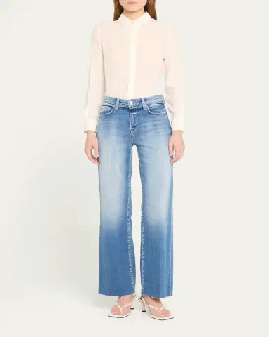 L'Agence Scottie High Rise Wide-Leg Jeans | Thumbnail 11