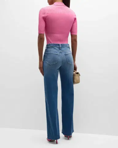 L'Agence Scottie High Rise Wide-Leg Jeans | Thumbnail 17