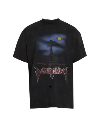 Balenciaga Men's Paris Moon Jersey T-Shirt | Thumbnail 1 Balenciaga Men's Paris Moon Jersey T-Shirt | Thumbnail 1
