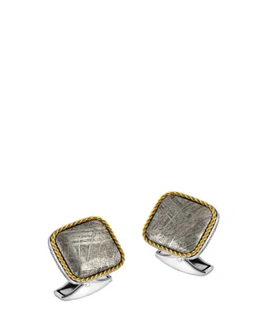 Tateossian Men's Limited Edition Meteorite Square Cufflinks | Thumbnail 1 Tateossian Men's Limited Edition Meteorite Square Cufflinks | Thumbnail 1