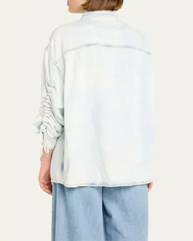 DARKPARK Keanu Ruched Denim Shirt | Thumbnail 3 DARKPARK Keanu Ruched Denim Shirt | Thumbnail 3