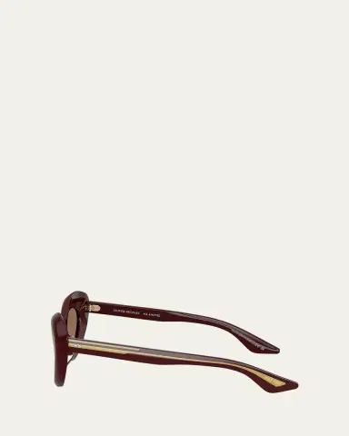 Khaite x Oliver Peoples Bold Acetate Oval Sunglasses | Thumbnail 2 Khaite x Oliver Peoples Bold Acetate Oval Sunglasses | Thumbnail 2