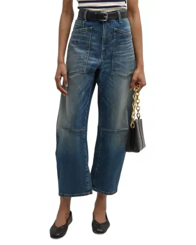 Nili Lotan Shon Cropped Jeans | Thumbnail 1