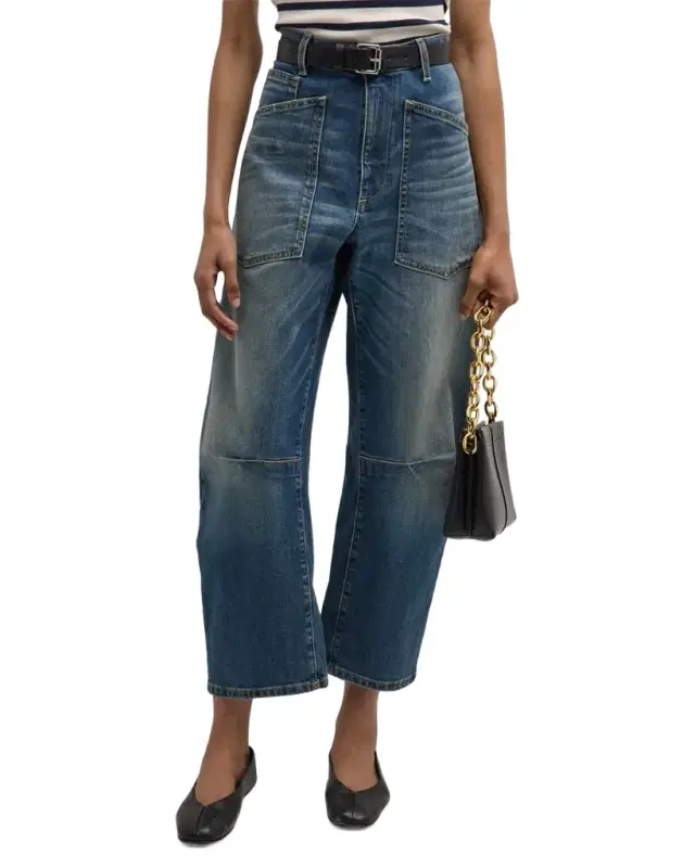 Nili Lotan Shon Cropped Jeans