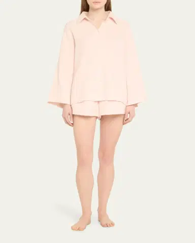 Pour Les Femmes Angel Gauze Short Pajama Set | Thumbnail 2 Pour Les Femmes Angel Gauze Short Pajama Set | Thumbnail 2