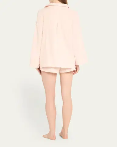 Pour Les Femmes Angel Gauze Short Pajama Set | Thumbnail 3 Pour Les Femmes Angel Gauze Short Pajama Set | Thumbnail 3