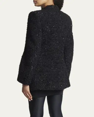 Balenciaga Boucle Double-Breast Hourglass Coat | Thumbnail 3