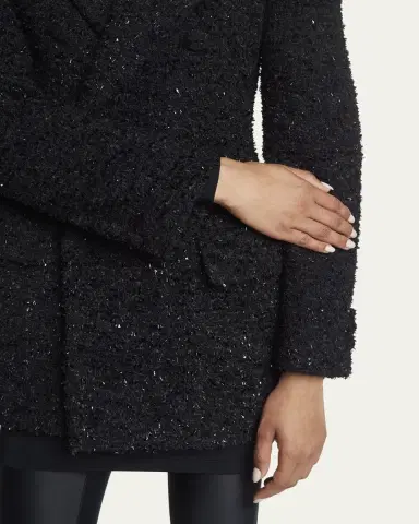 Balenciaga Boucle Double-Breast Hourglass Coat | Thumbnail 5