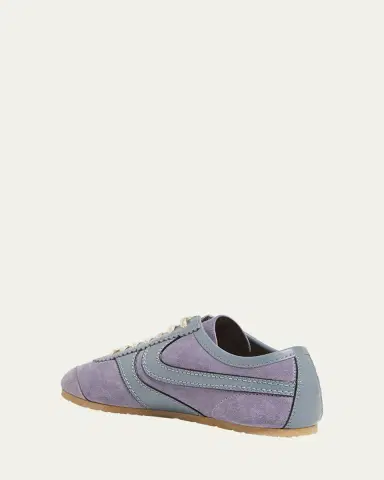 Dries Van Noten Mixed Leather Retro Runner Sneakers | Thumbnail 2